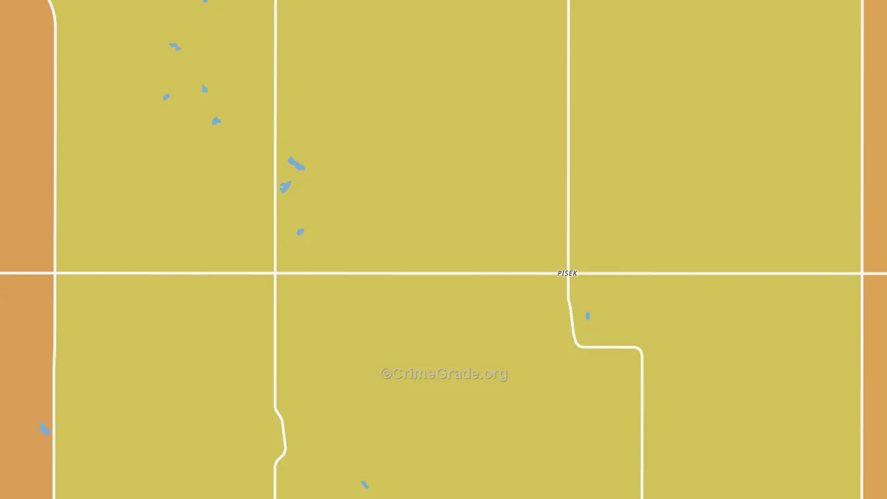 Pisek, ND Map of Assault Rates