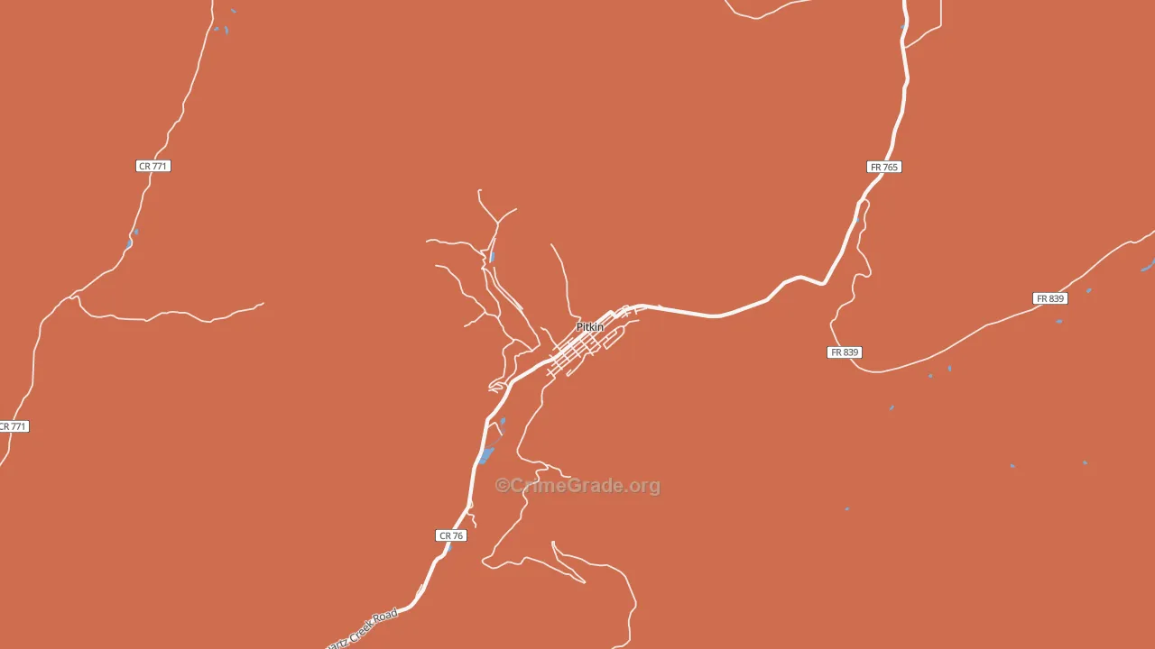 Pitkin, CO Map of Assault Rates