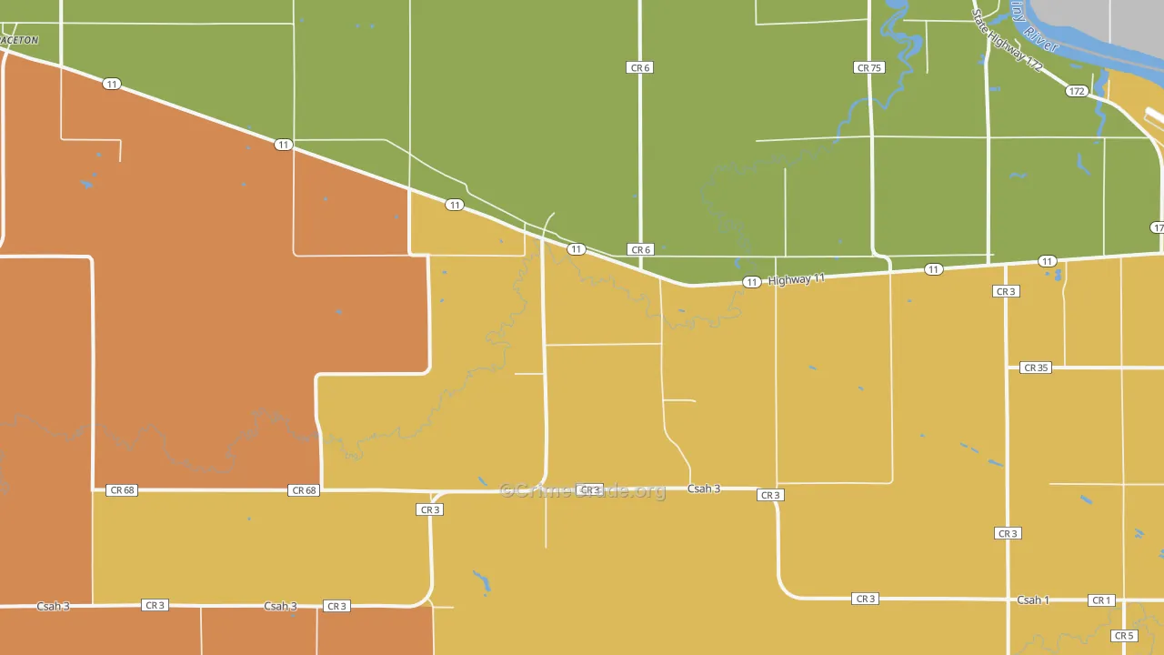 Pitt, MN Map of Assault Rates