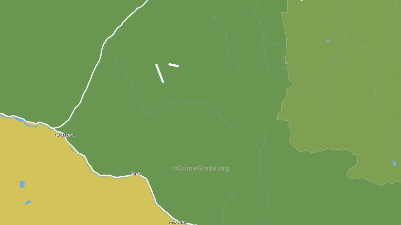 Placerville, CO Map of Assault Rates