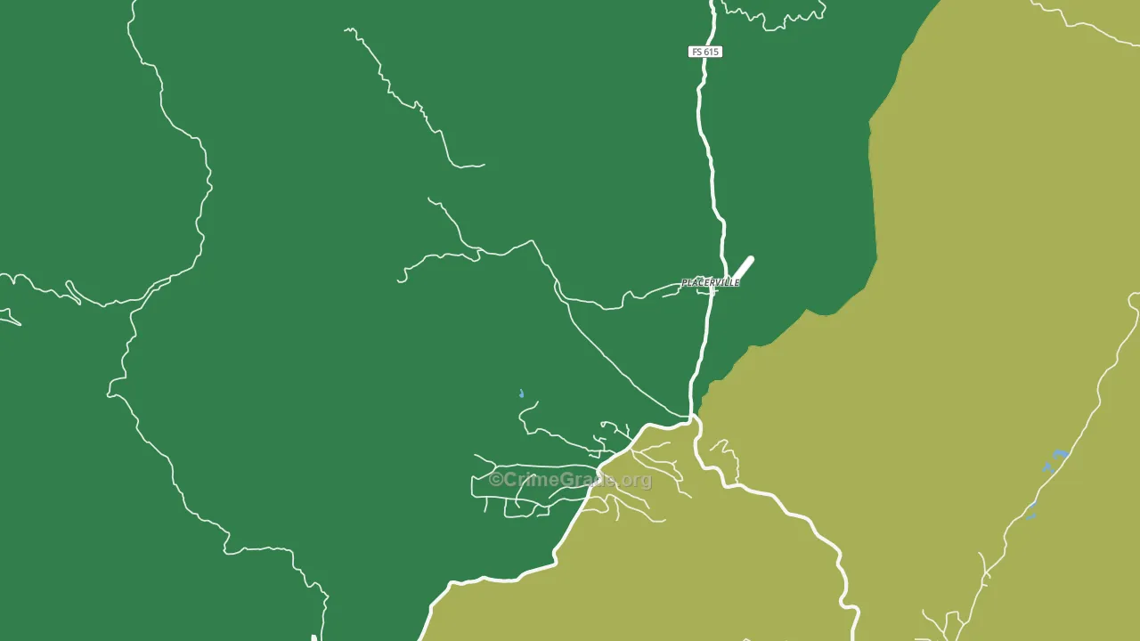 Placerville, ID Map of Assault Rates