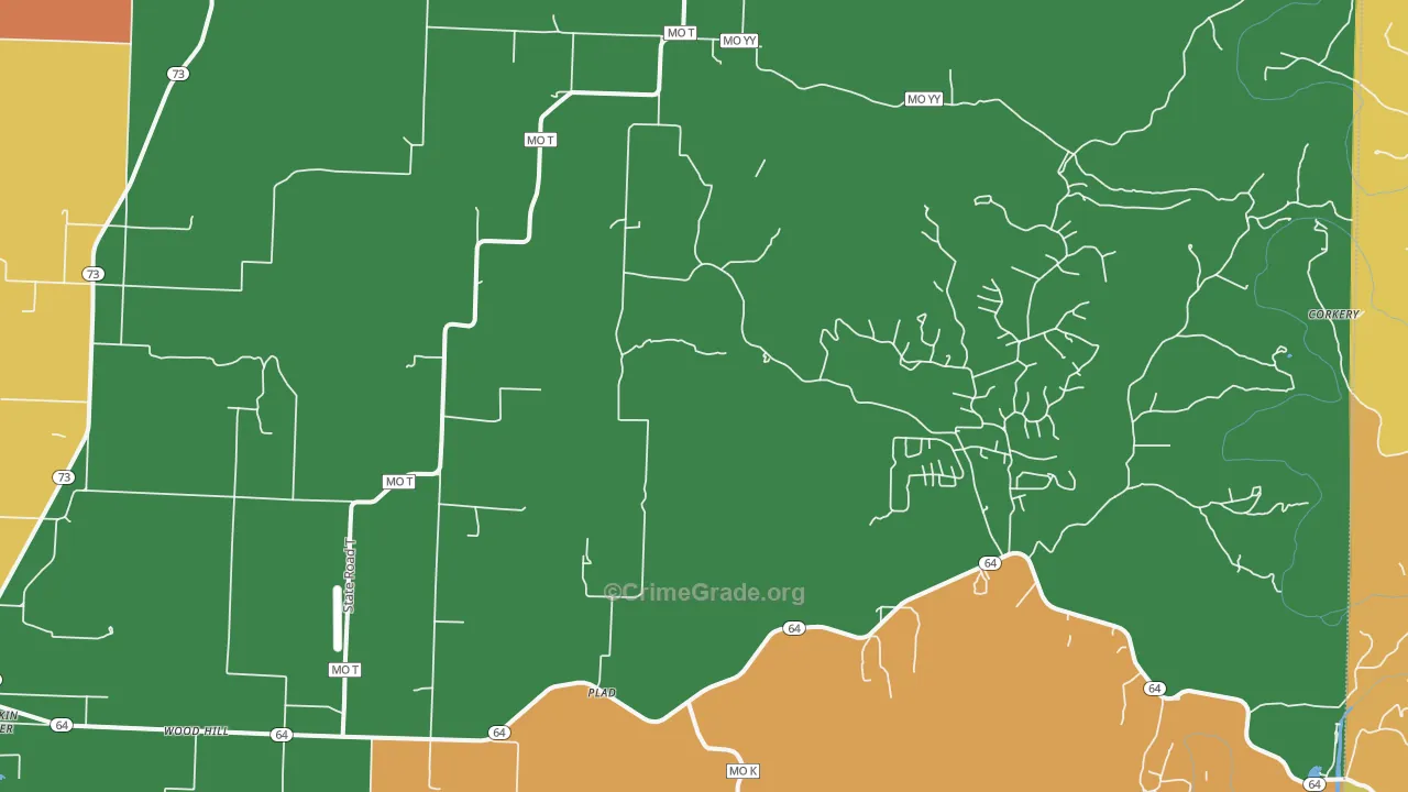 Plad, MO Map of Assault Rates