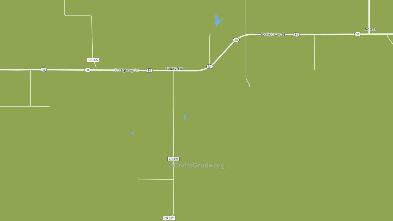Plainview, SD Map of Assault Rates