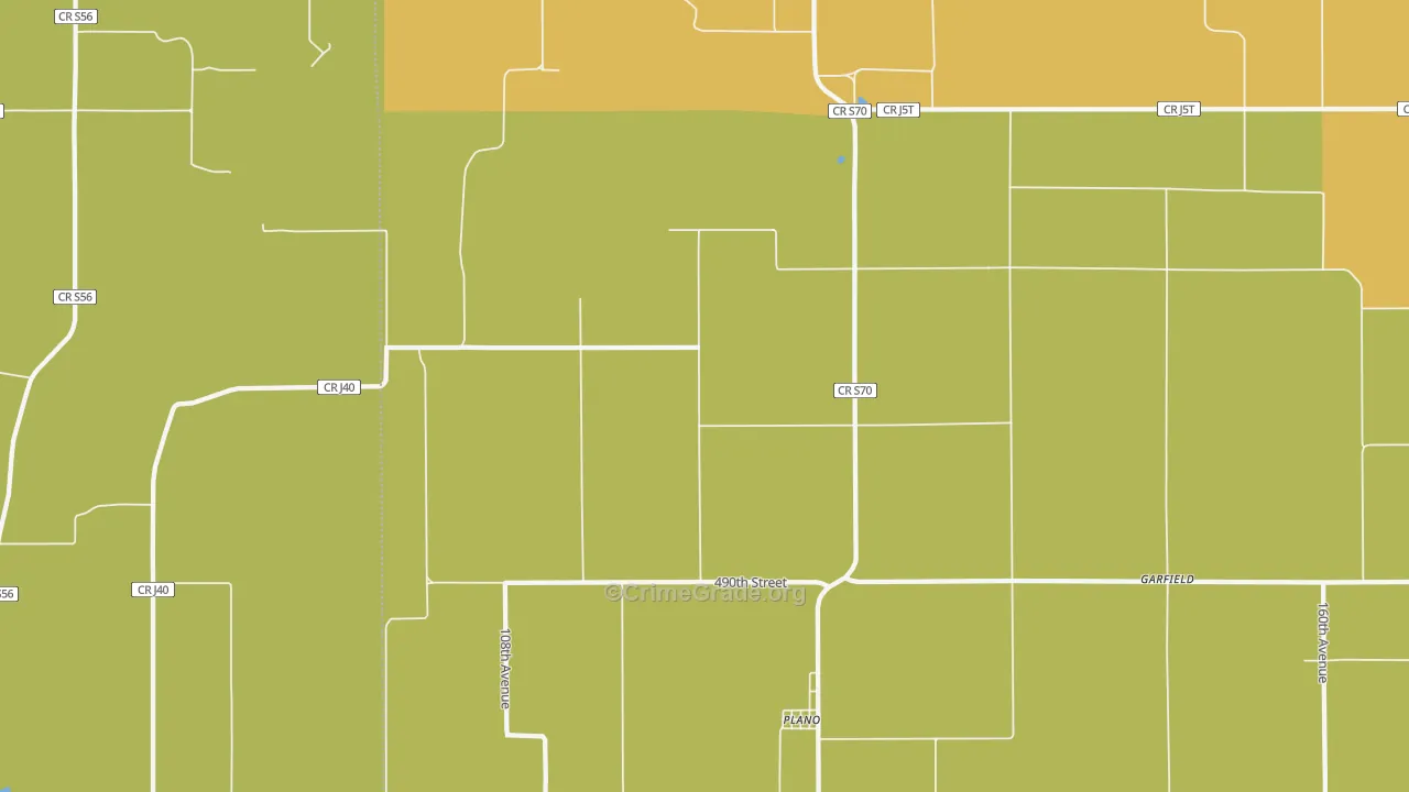 Plano, IA Map of Assault Rates