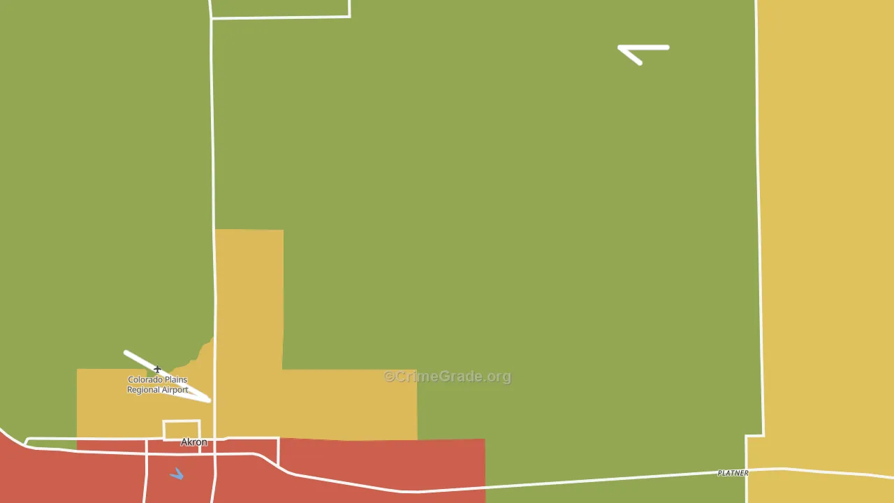 Platner, CO Map of Assault Rates