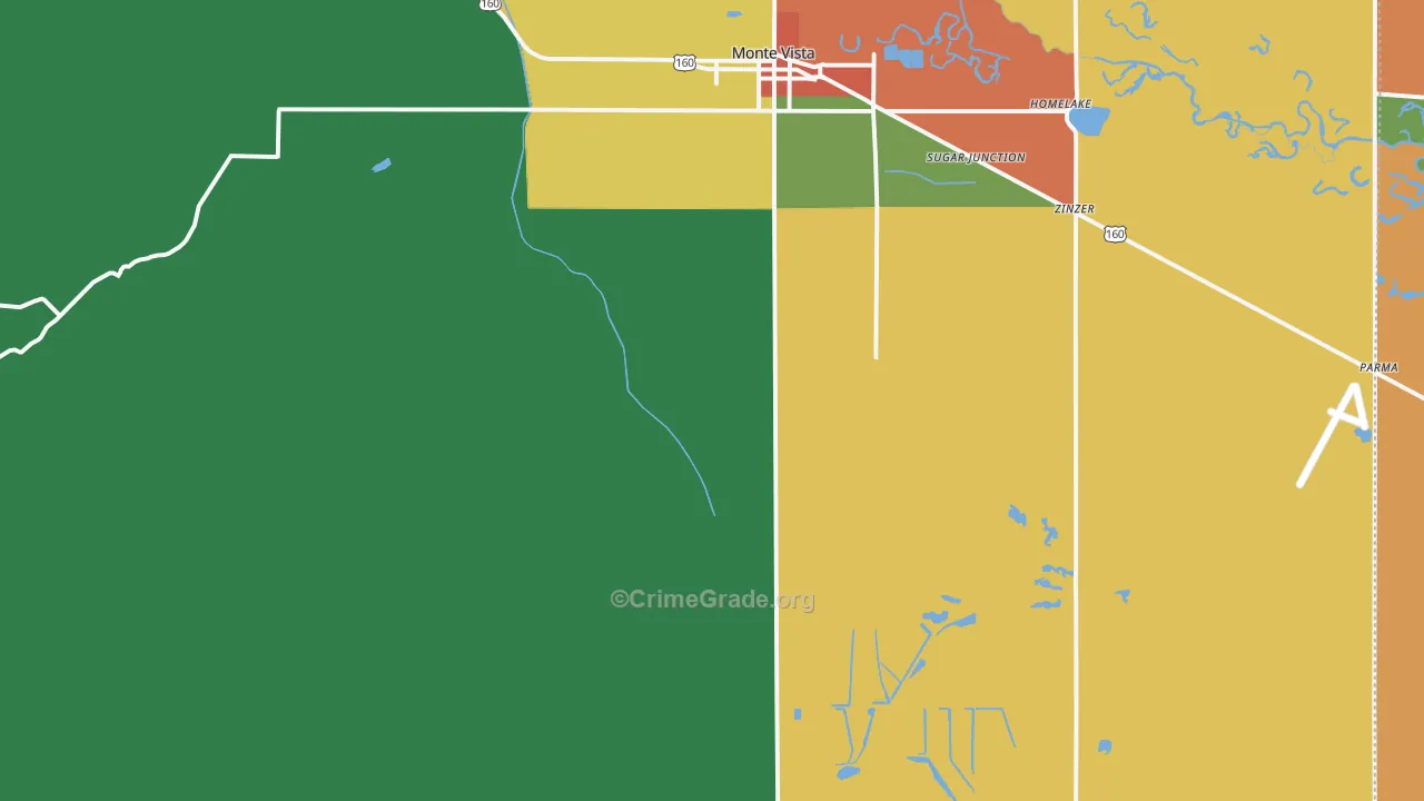 Platoro, CO Map of Assault Rates