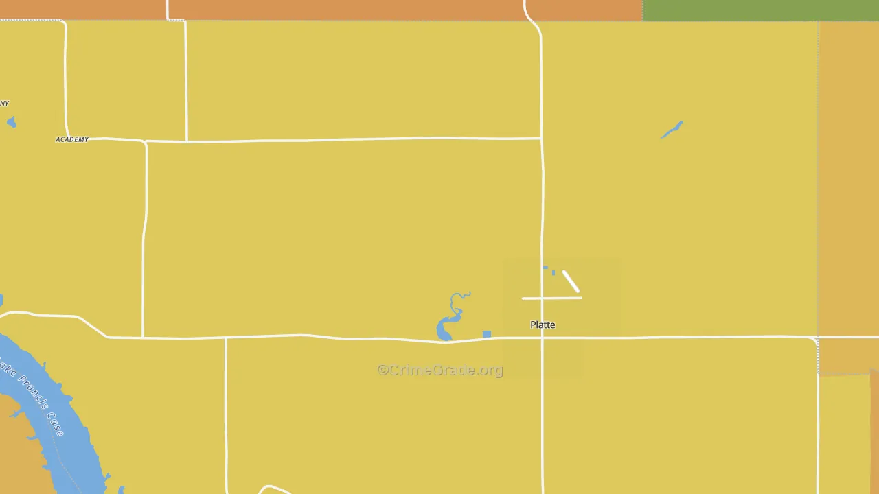 Platte, SD Map of Assault Rates