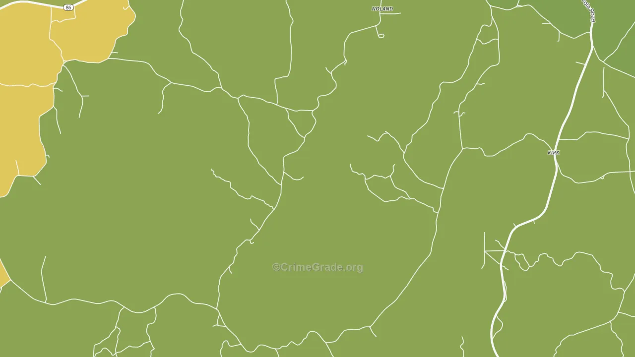 Pleasant Grove Estates, AL Map of Assault Rates