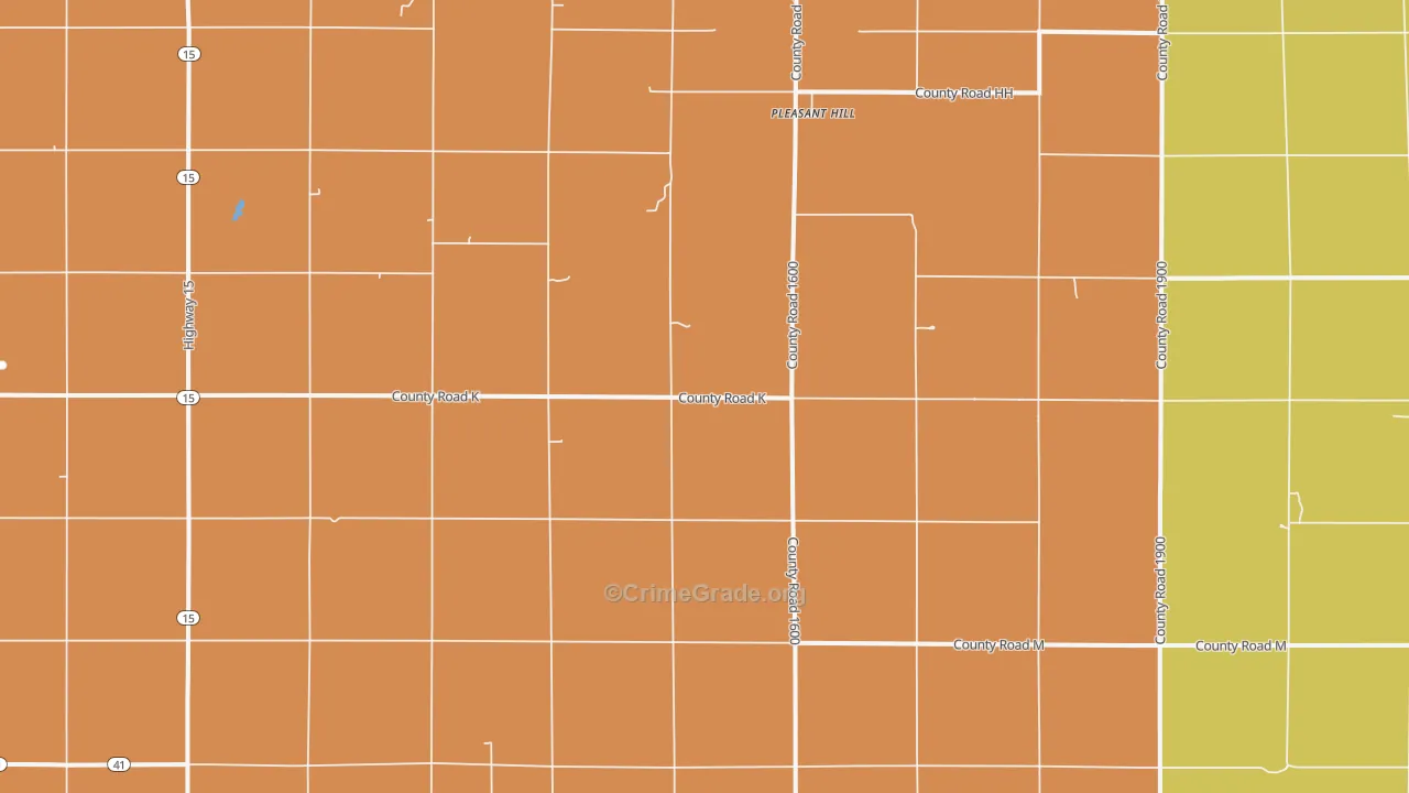Pleasant Hill, NE Map of Assault Rates