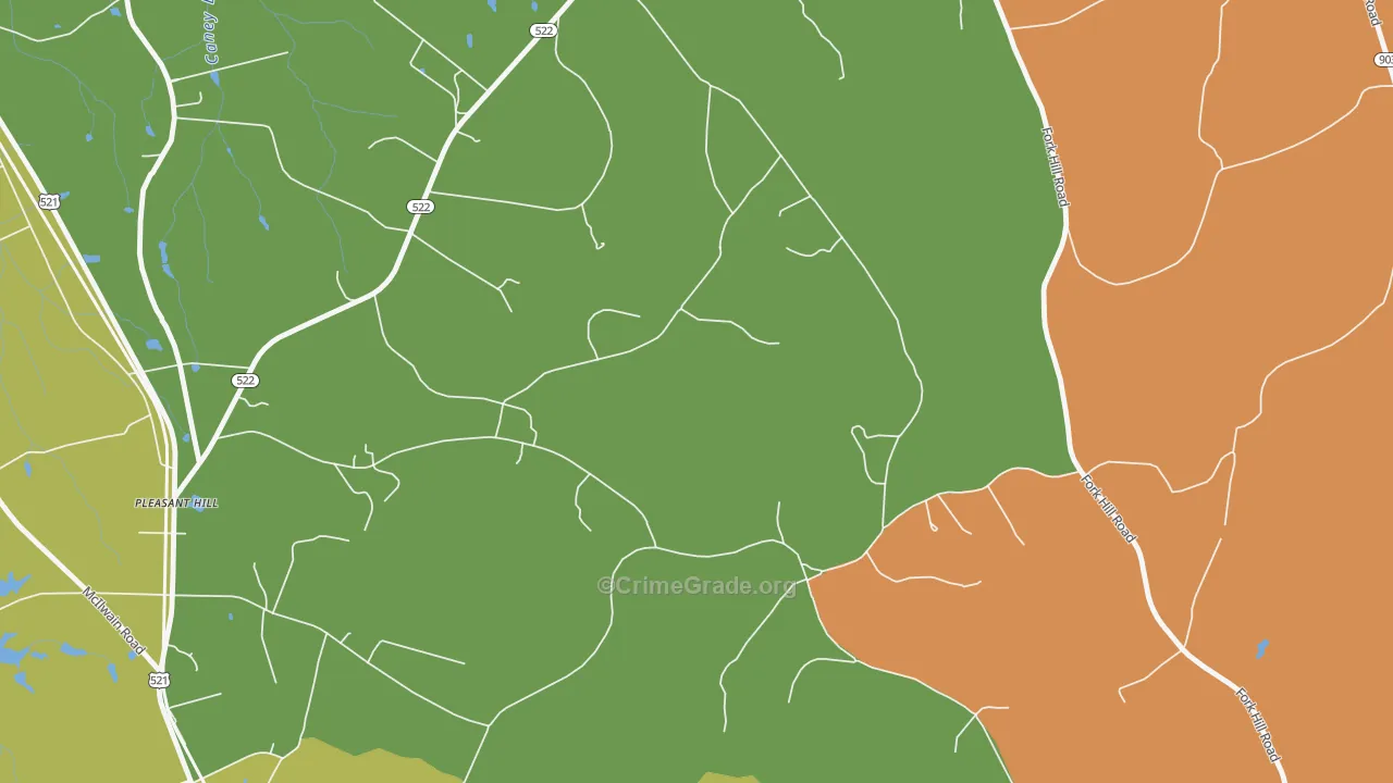 Pleasant Hill, SC Map of Assault Rates