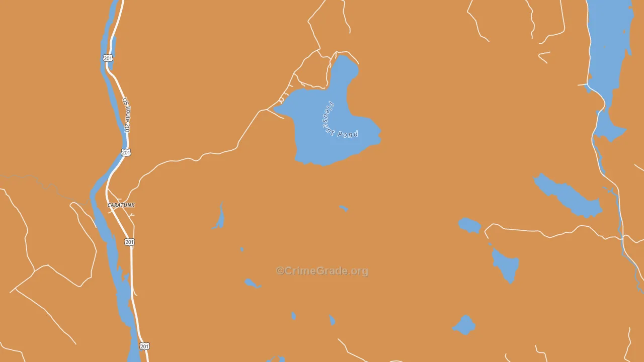 Pleasant Pond, ME Map of Assault Rates