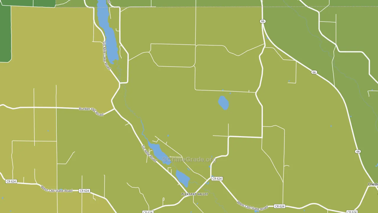 Pleasant Valley, MI Map of Assault Rates