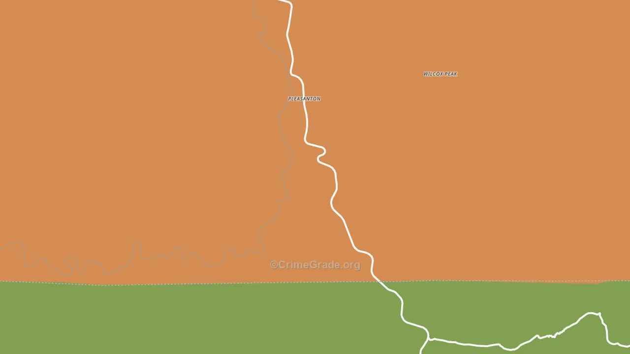 Pleasanton, NM Map of Assault Rates