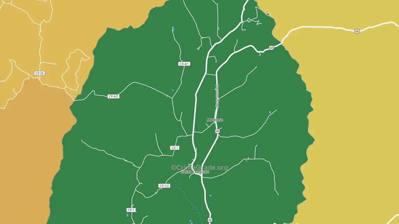 Pleasure Valley, WV Map of Assault Rates