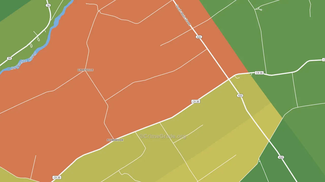 Plumbrook, NY Map of Assault Rates