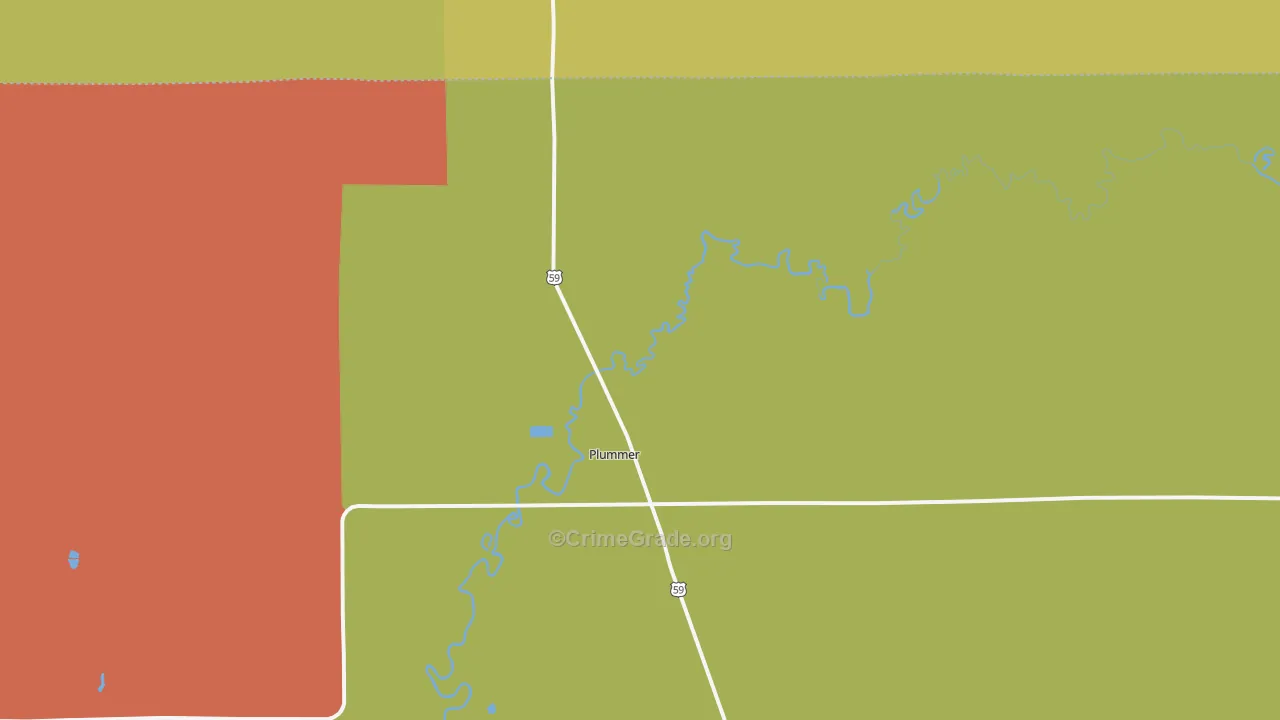 Plummer, MN Map of Assault Rates