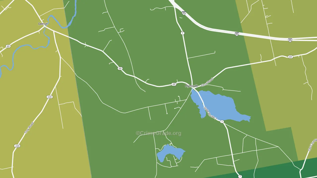 Plymouth, ME Map of Assault Rates