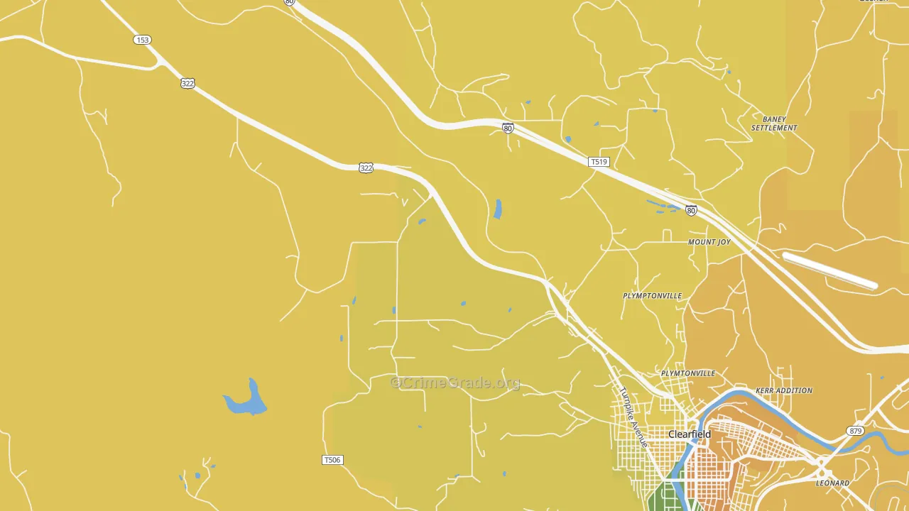 Plymptonville, PA Map of Assault Rates