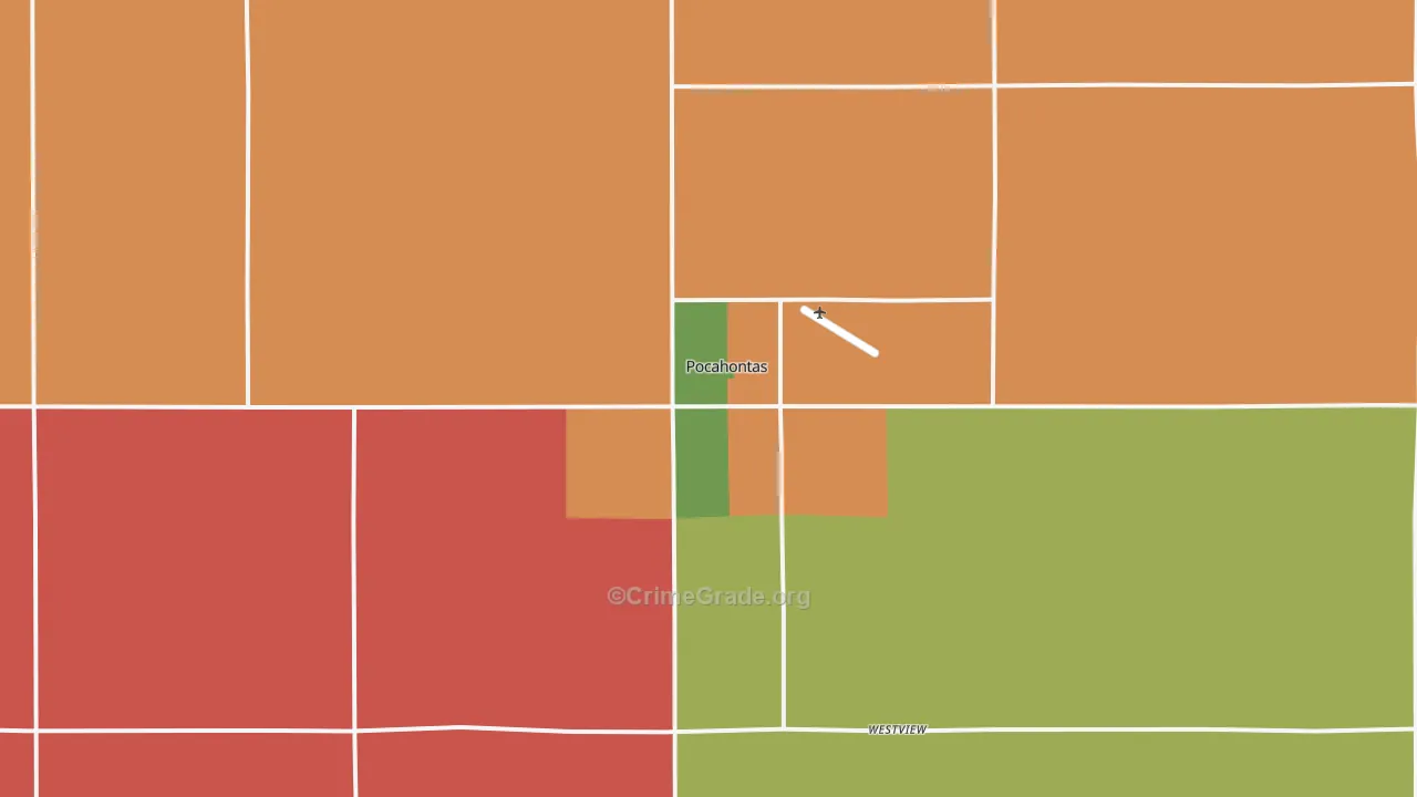 Pocahontas, IA Map of Assault Rates