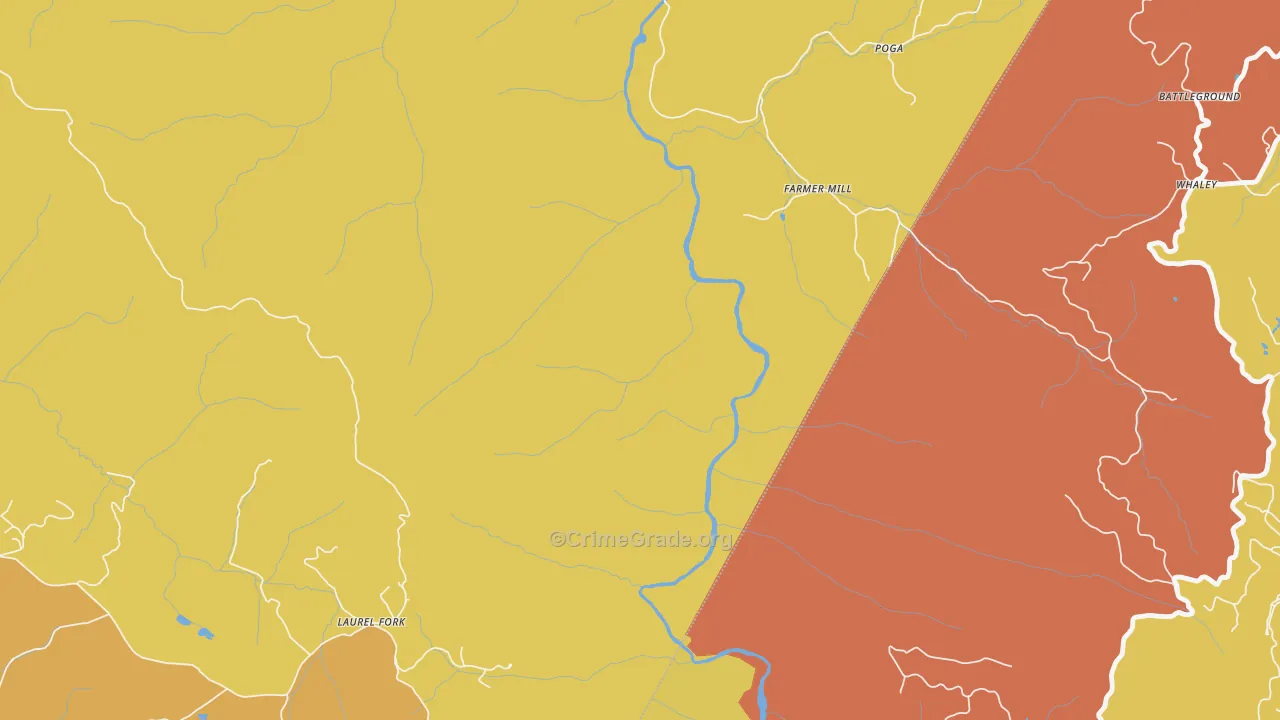 Poga, TN Map of Assault Rates