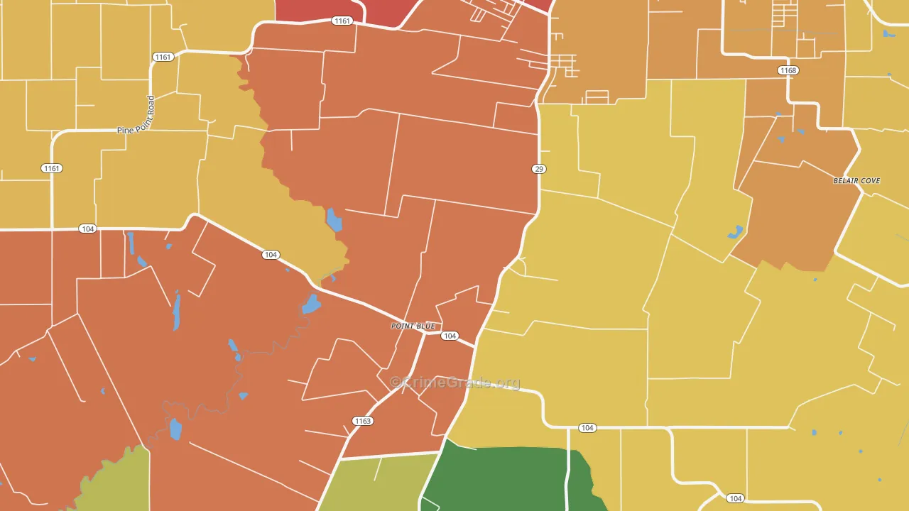 Point Blue, LA Map of Assault Rates