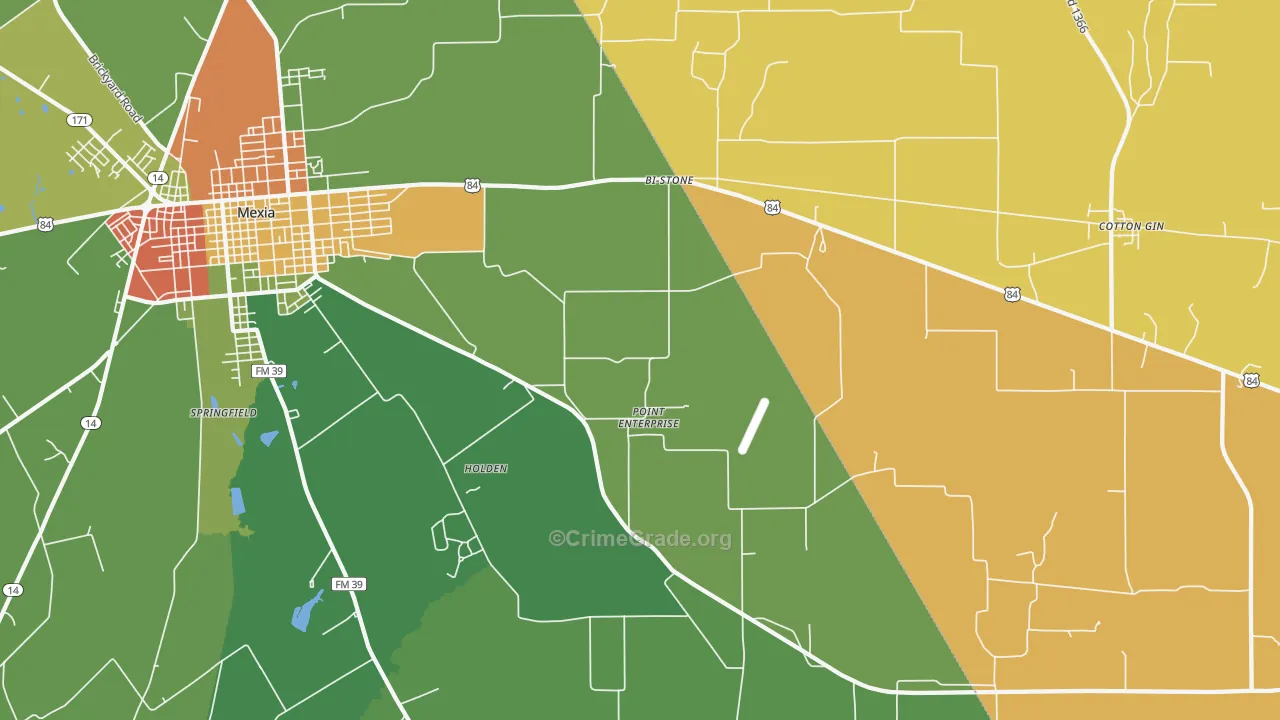Point Enterprise, TX Map of Assault Rates