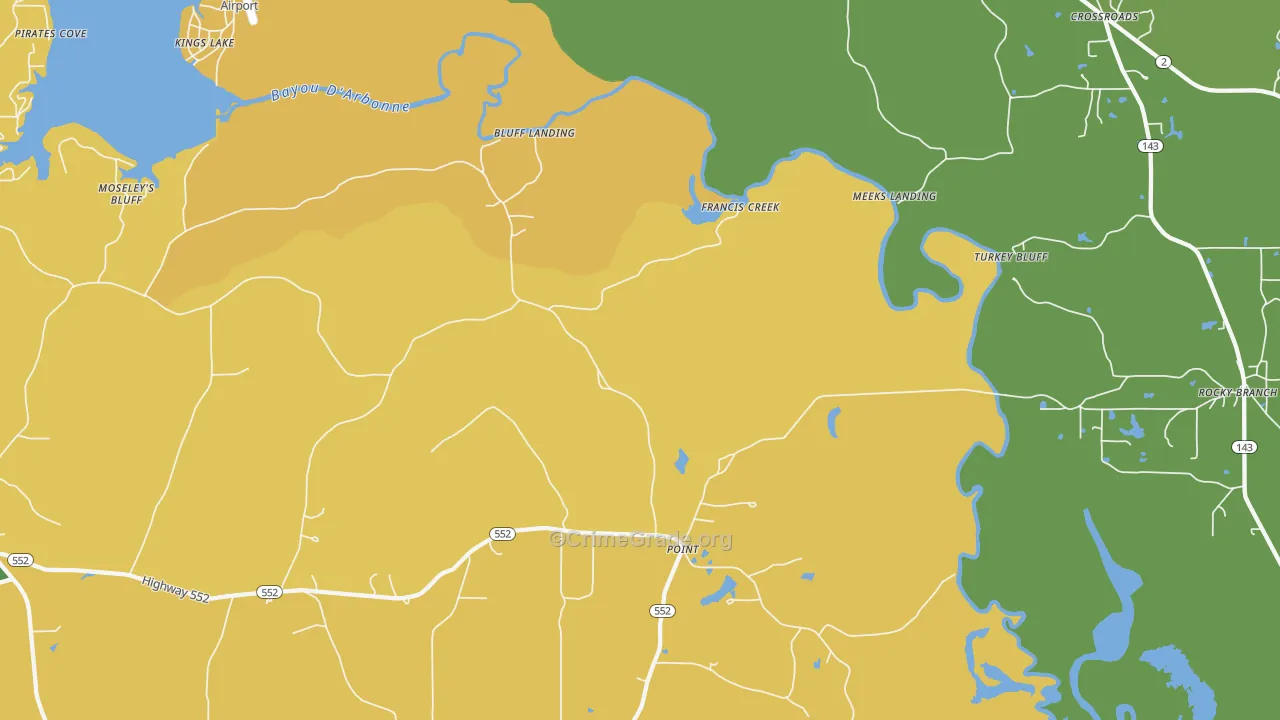 Point, LA Map of Assault Rates