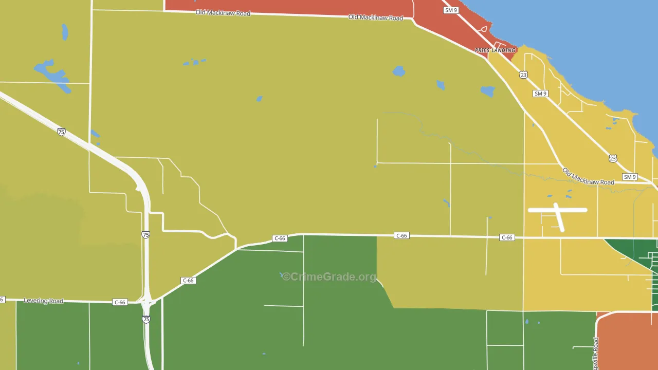 Point Nipigon, MI Map of Assault Rates
