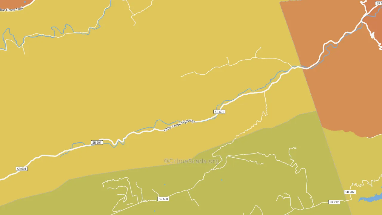 Point Pleasant, VA Map of Assault Rates