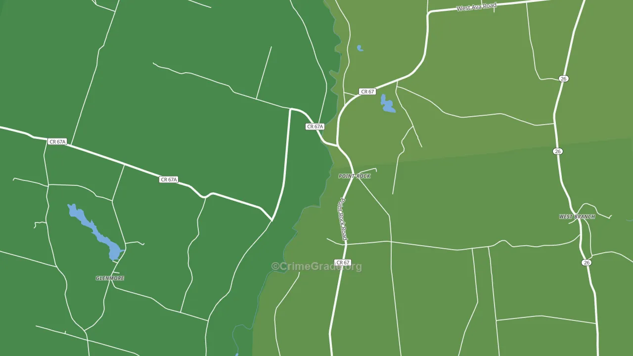 Point Rock, NY Map of Assault Rates