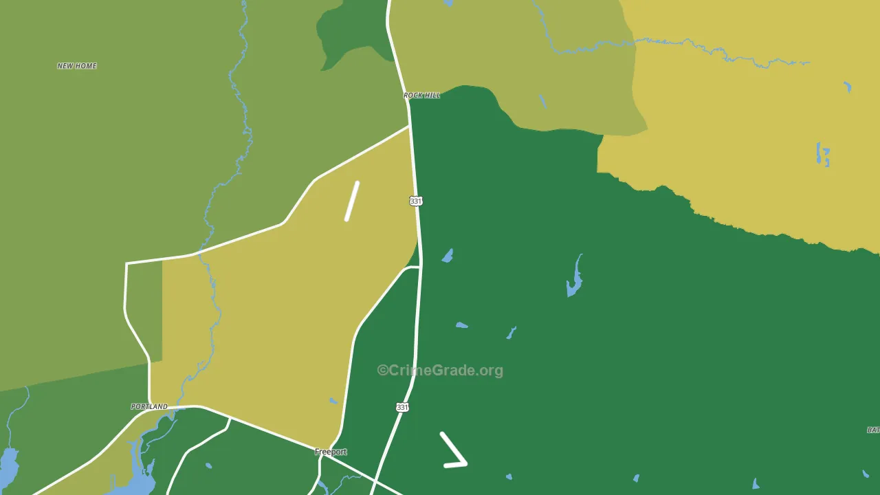 Point Washington, FL Map of Assault Rates