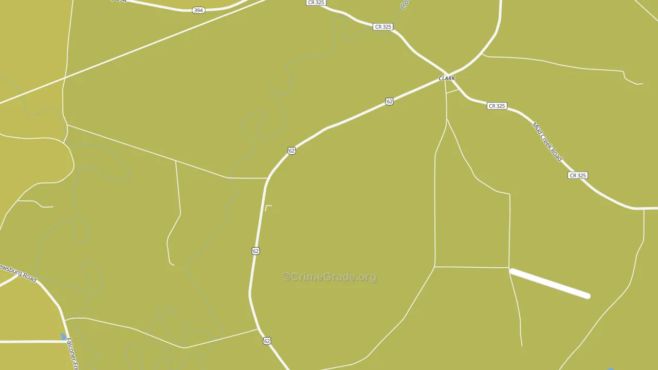 Poland Center, NY Map of Assault Rates