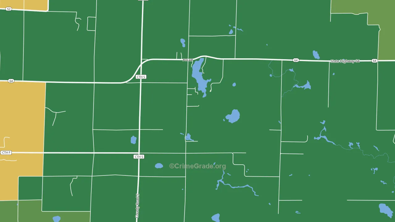 Polar, WI Map of Assault Rates