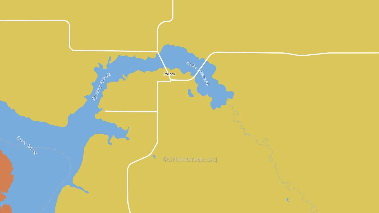 Pollock, SD Map of Assault Rates