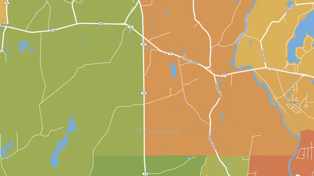 Pomfret Landing, CT Map of Assault Rates