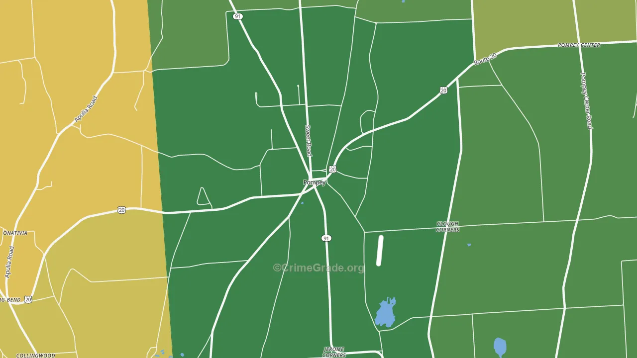 Pompey, NY Map of Assault Rates