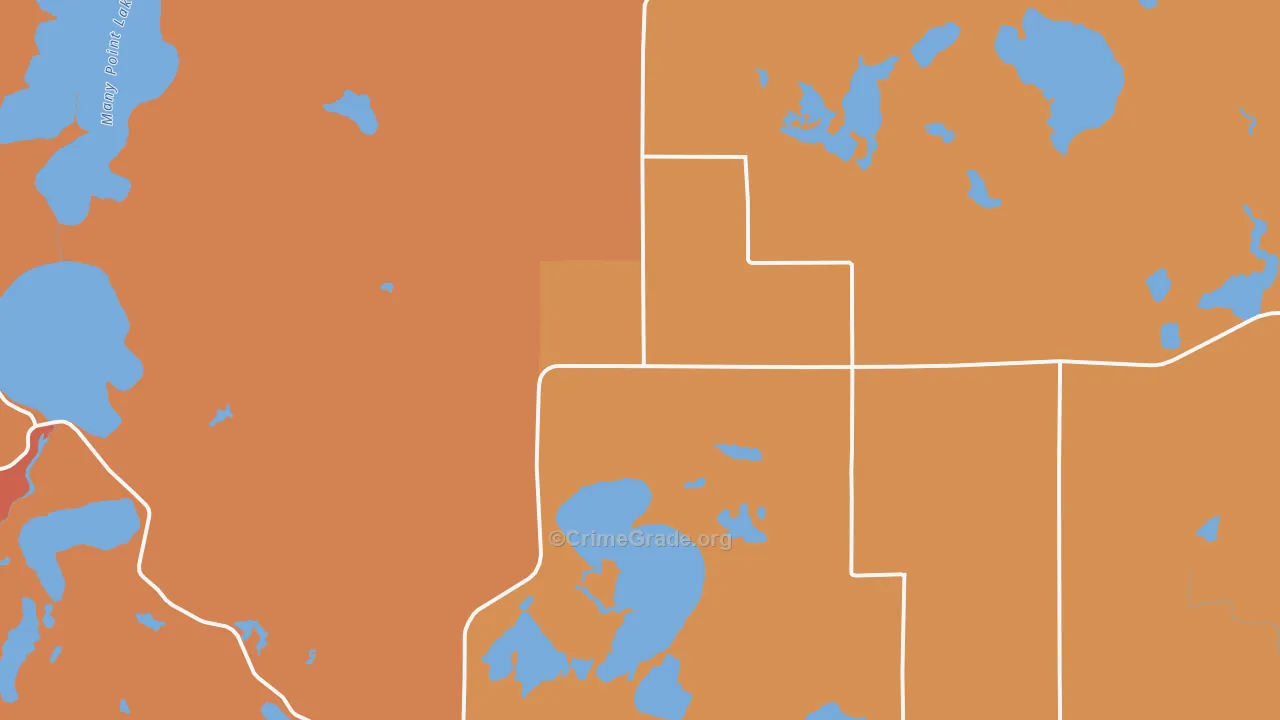 Ponsford, MN Map of Assault Rates