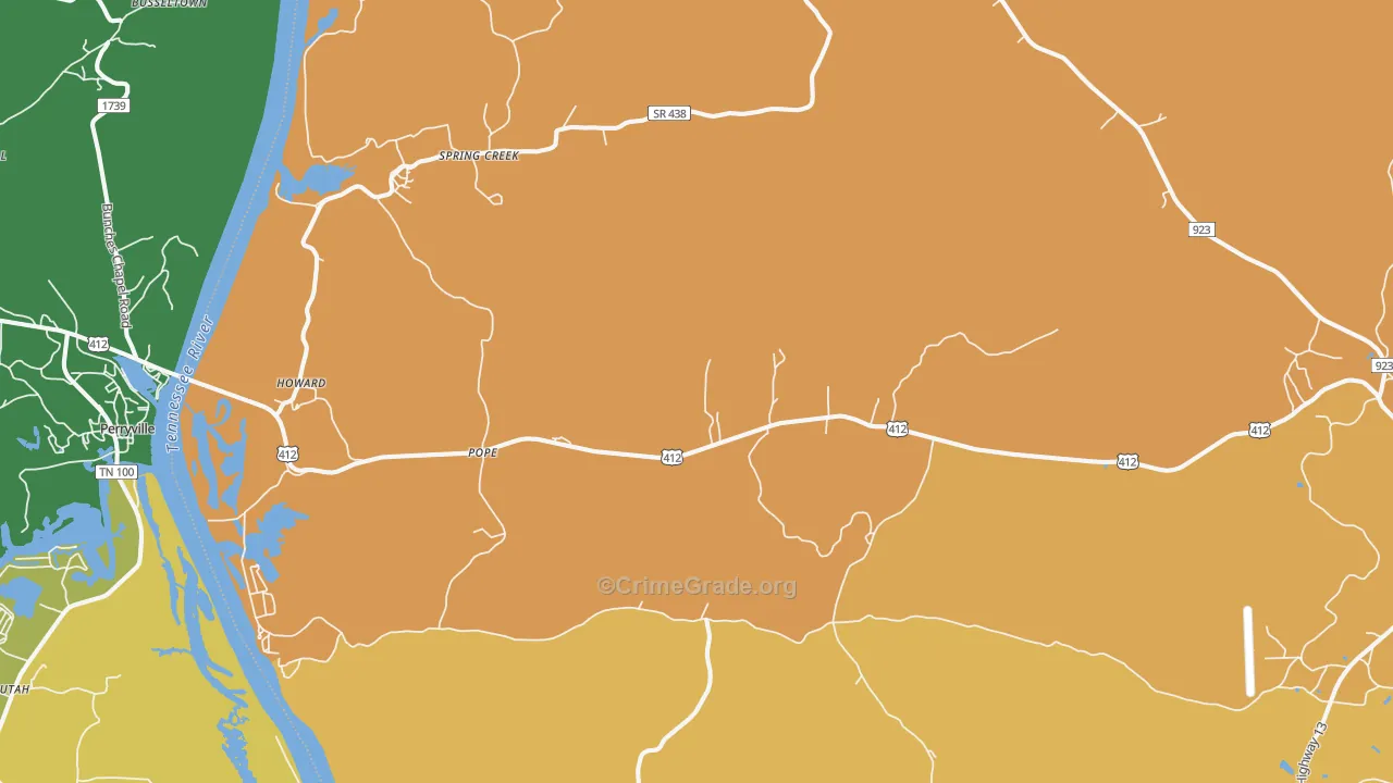 Pope, TN Map of Assault Rates