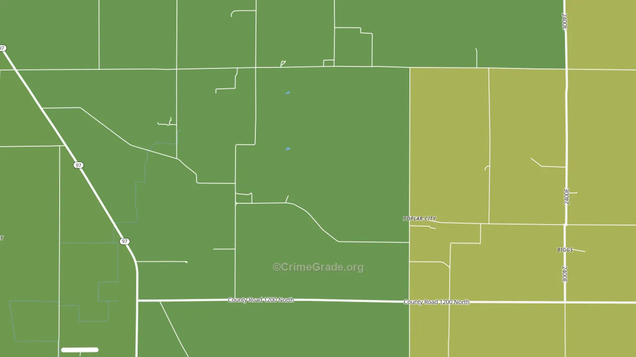 Poplar City, IL Map of Assault Rates