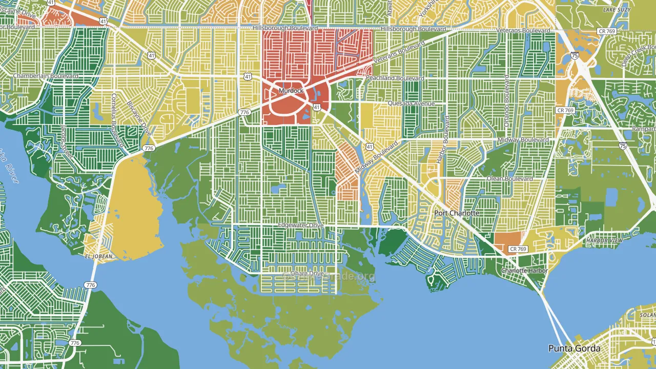 Port Charlotte, FL Map of Assault Rates