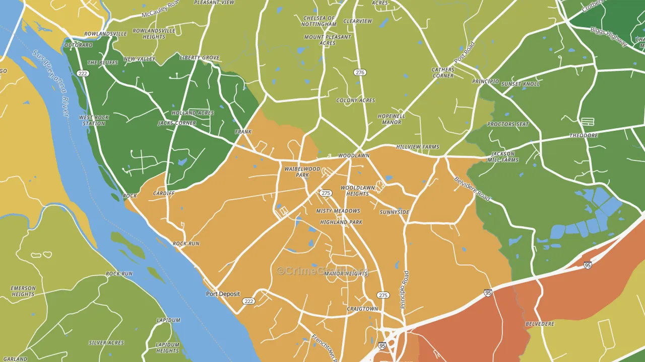 Port Deposit, MD Map of Assault Rates