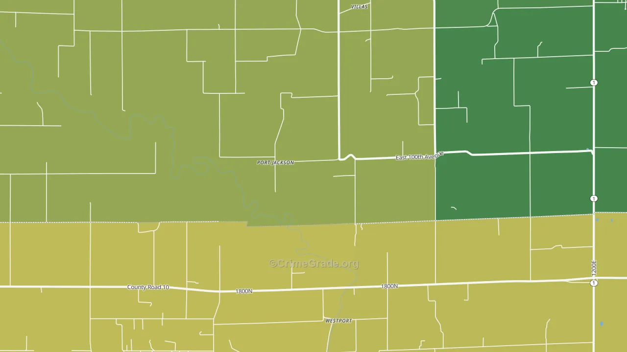 Port Jackson, IL Map of Assault Rates