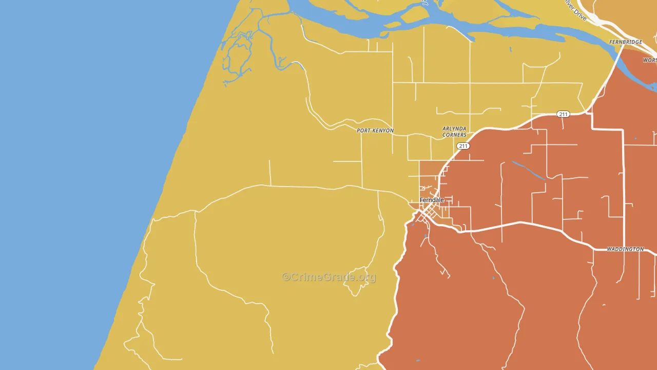 Port Kenyon, CA Map of Assault Rates