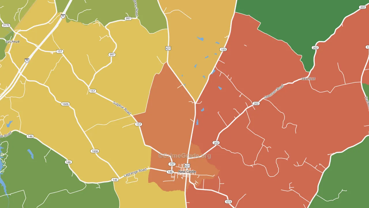 Port Royal, KY Map of Assault Rates