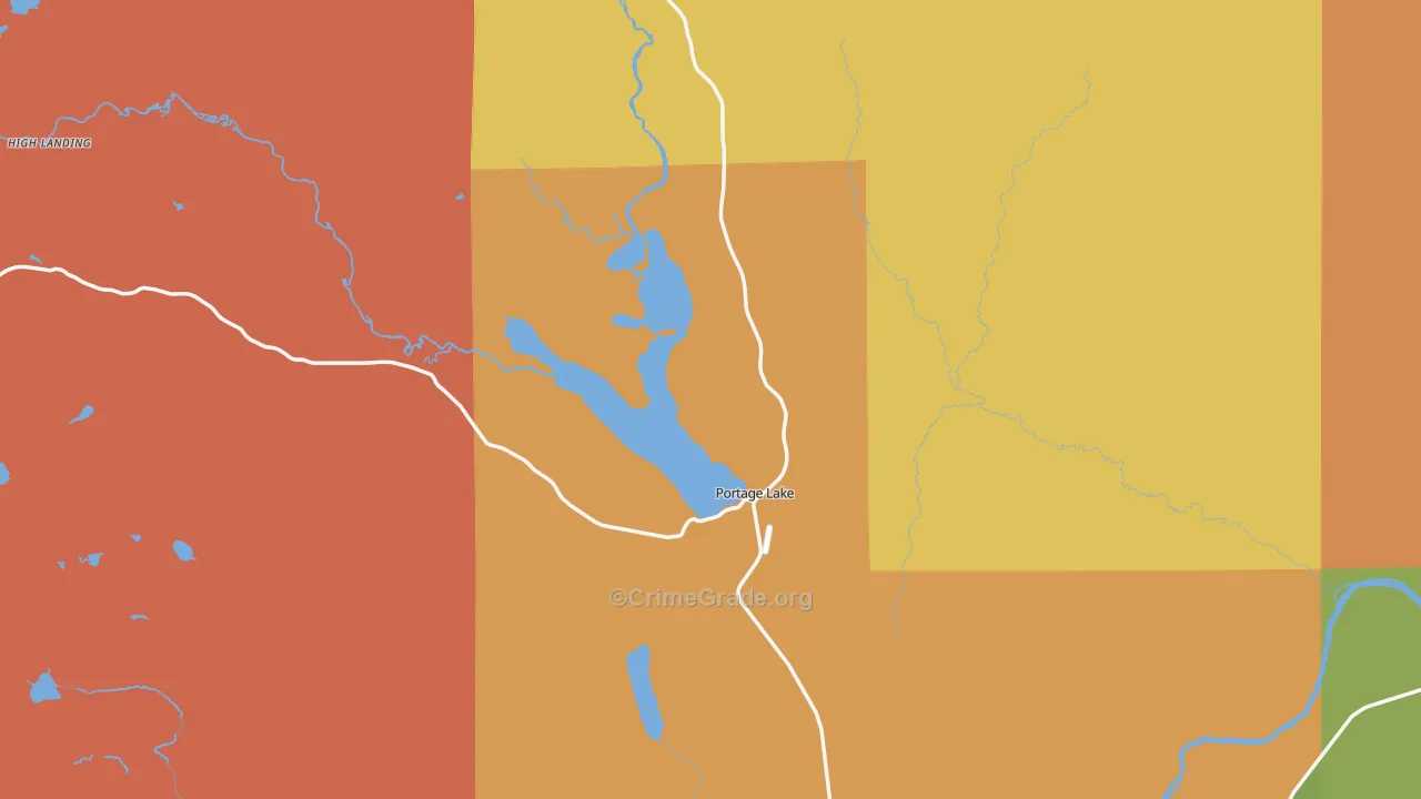Portage, ME Map of Assault Rates