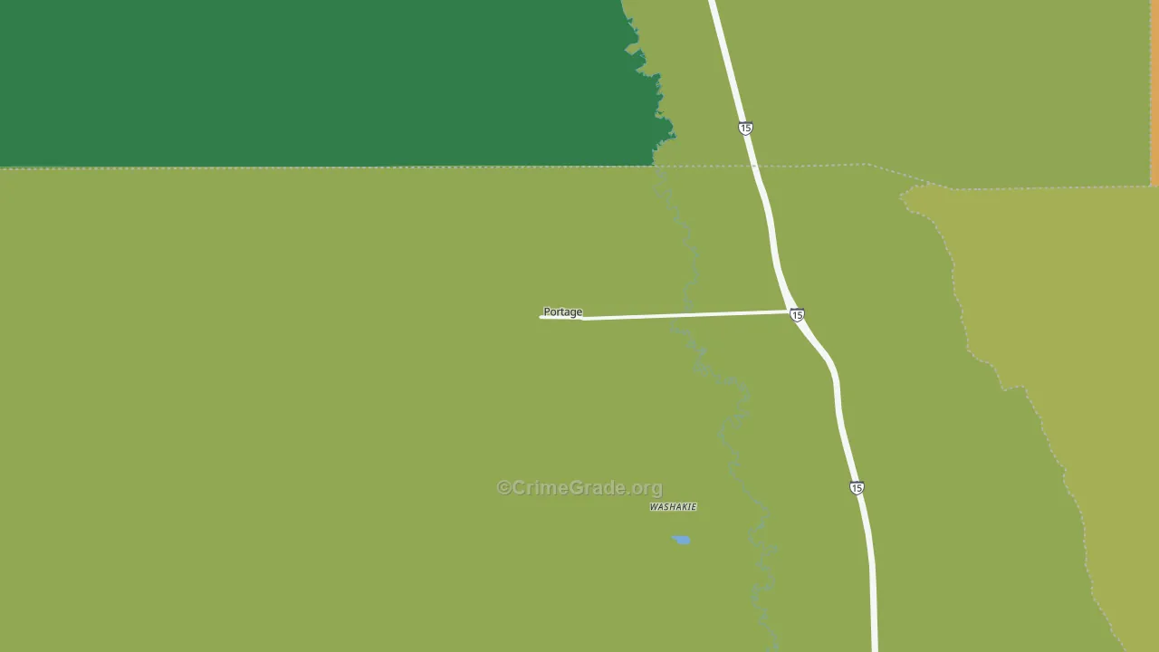 Portage, UT Map of Assault Rates