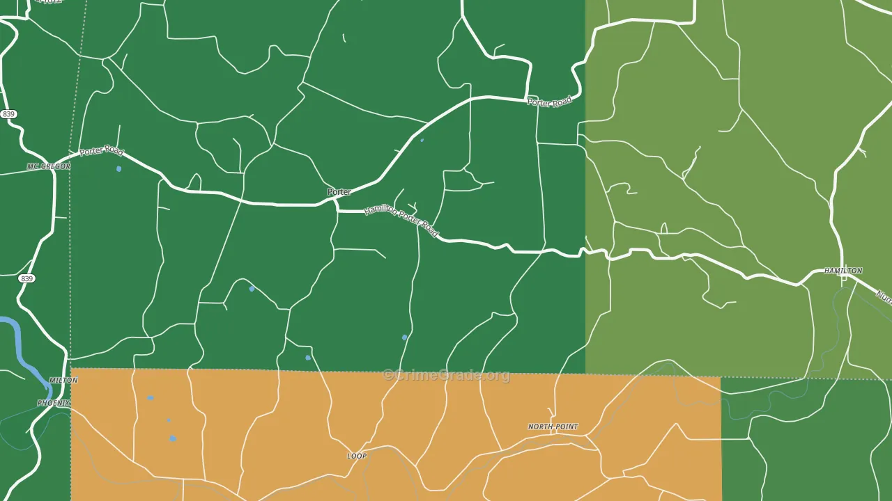 Porter, PA Map of Assault Rates