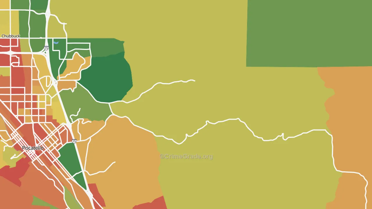 Portneuf, ID Map of Assault Rates