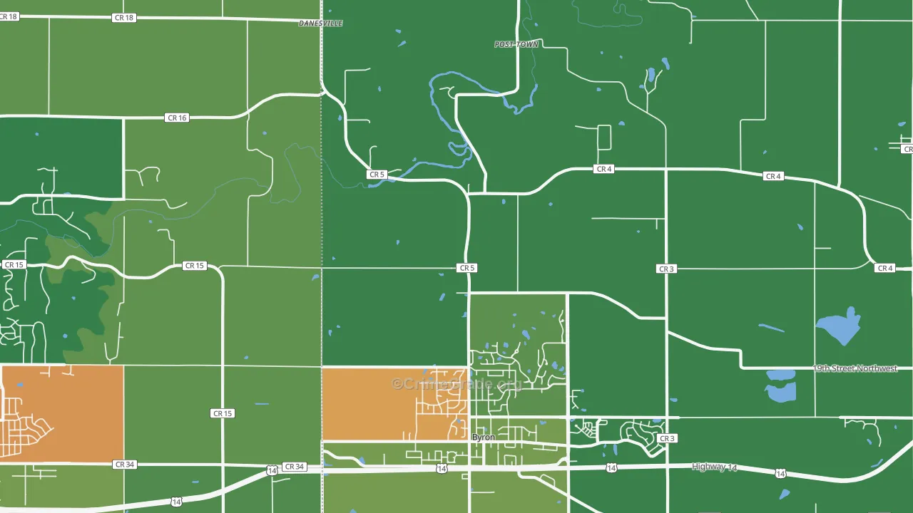 Post Town, MN Map of Assault Rates