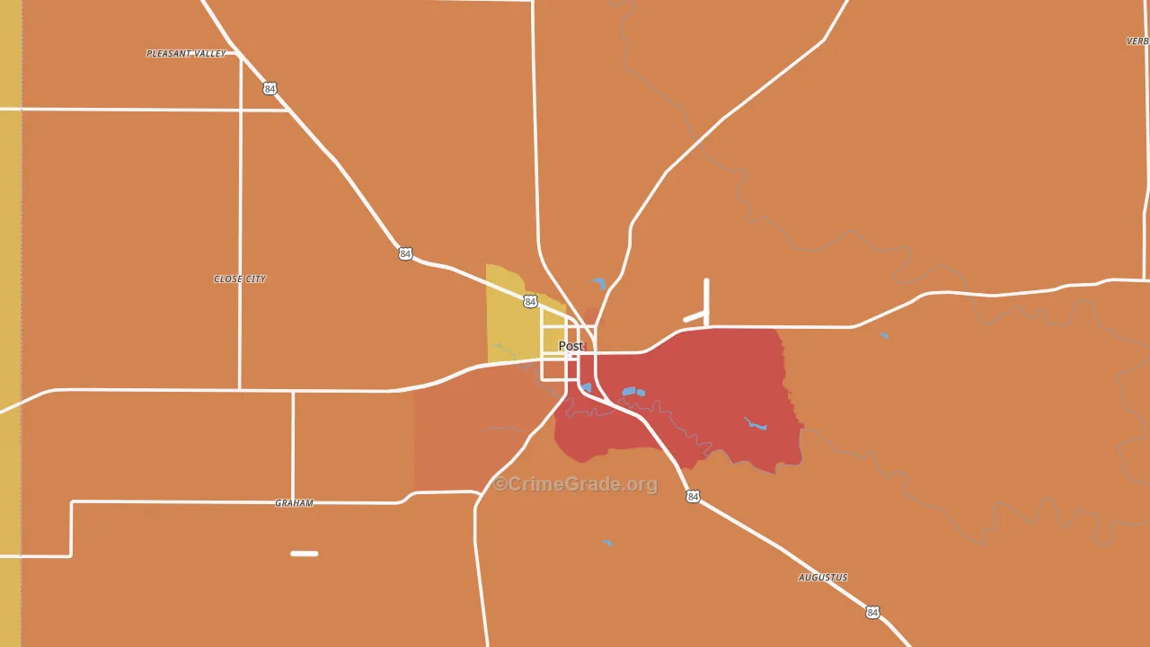 Post, TX Map of Assault Rates